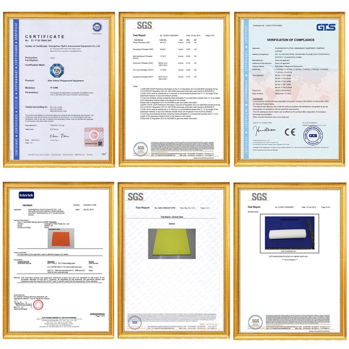 New Indoor Amusement Park certificate New Indoor Amusement Park certificate